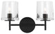 Generation Lighting, EV1002AI, 2-Light Vanity, Aged Iron