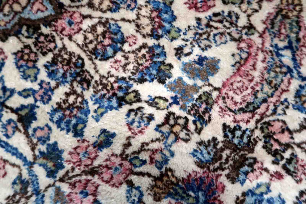 Handmade Antique Persian Kerman Rug 7.8'x10.4', 240cmx317cm 1930s