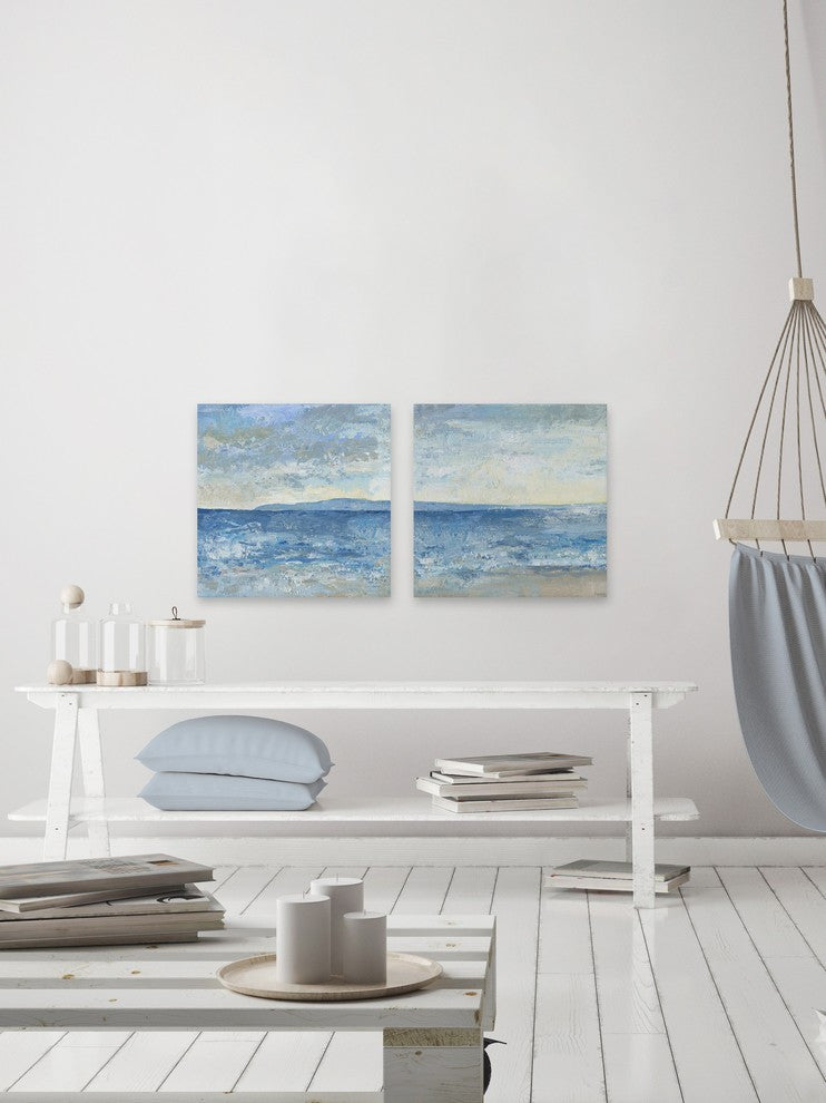 Massive Sea Diptych, 64"x32"