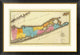 "New York - Suffolk County, 1829" Framed Digital Print by David H. Burr, 46x32"