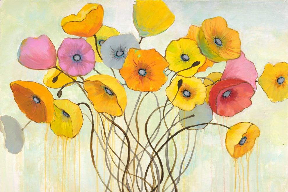 "Spring Harmony" by Julie Joy Painting Print Wrapped Canvas, 60x40