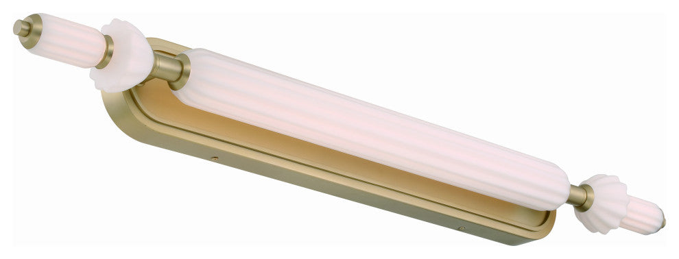 Lansdowne, Vanity, 39", Gold, Opal Glass