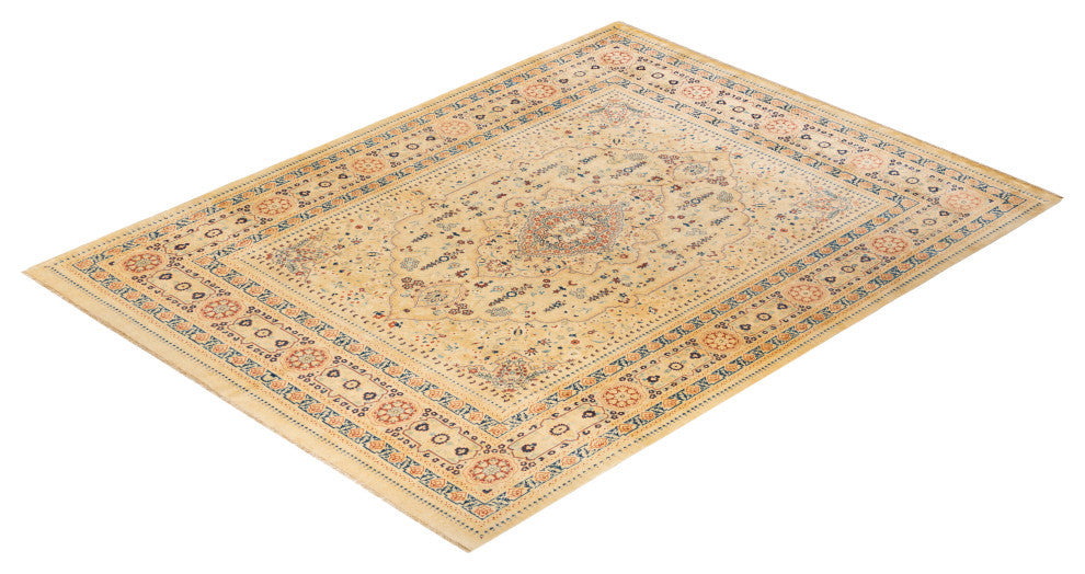 Mogul, One-of-a-Kind Hand-Knotted Area Rug Ivory, 8'0"x10'7"