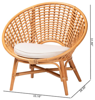 Abby Natural Rattan Accent Chair