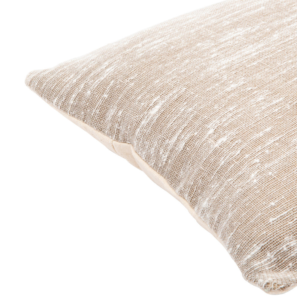 Surya Romona Cream Pillow Shell With Polyester Insert 18"H X 18"W