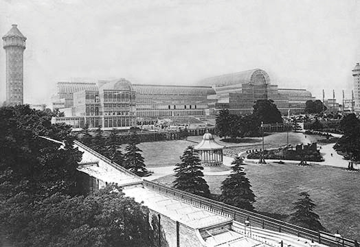 The Crystal Palace, London - Canvas Poster 20" x 30"
