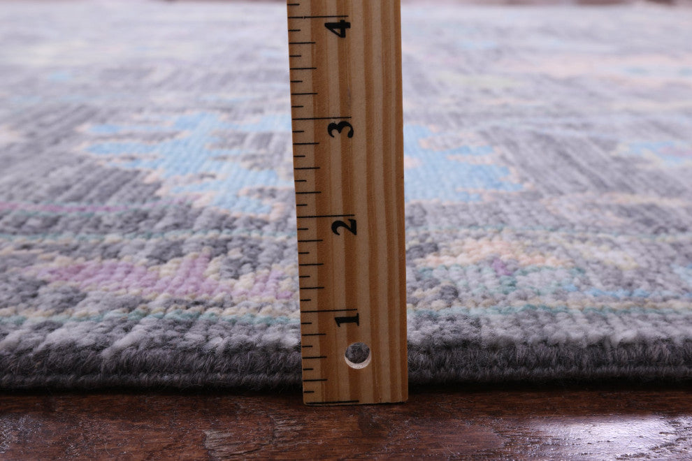 9' 3" X 12' 2" Hand-Knotted Turkish Oushak Wool Rug - Q13387