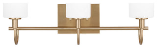 Oak Moore LED Bath Wall Sconce, Satin Brass