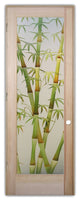 Interior Prehung Door or Interior Slab Door - Bamboo Shoots II Green -...