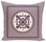 Kaleidoscope Geometric Print Pillow, Smog, 16"x16"