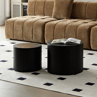 Gewnee Coffee table set Living room/lounge area, black