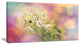 Cute Little Summer Flowers, Large Flower Canvas Wall Art, 32"x16"
