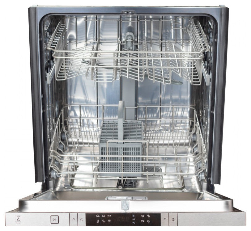 24" White Matte Top Control Dishwasher 120-Volt With Modern Style Handle