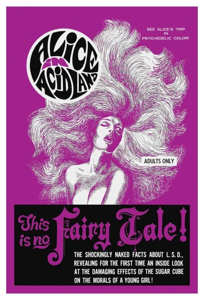 "Vintage Vices: Alice in AcidLand" Digital Paper Print by Vintage Vices, 22"x32"