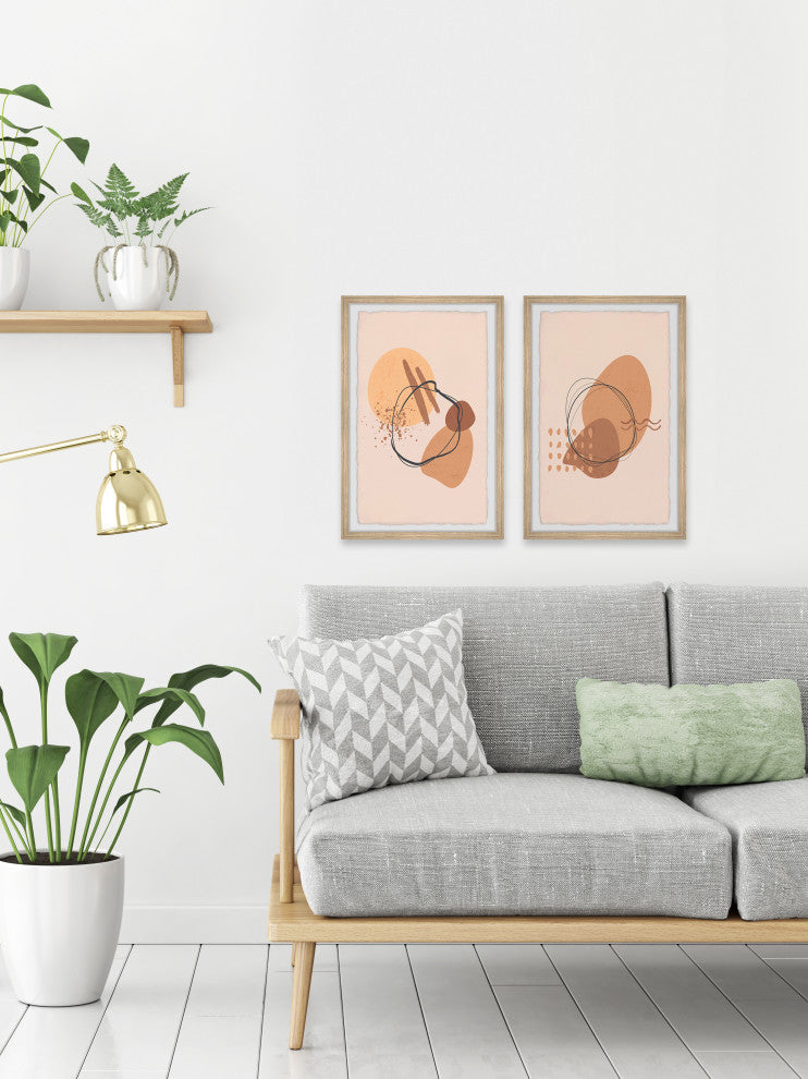 Out of Darkness Diptych, 2-Piece Set, 12x18 Panels
