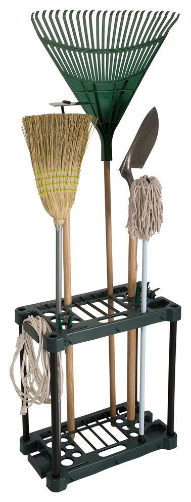 Stalwart Compact Garden Tool Storage Rack, Fits Over 30 Tools