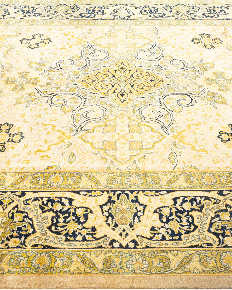Mogul, One-of-a-Kind Hand-Knotted Area Rug  - Ivory, 6' 1" x 9' 0"