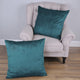 IKAT Velvet Pillow Shell Sets, Storm Blue, 2 Piece 26" X 26"