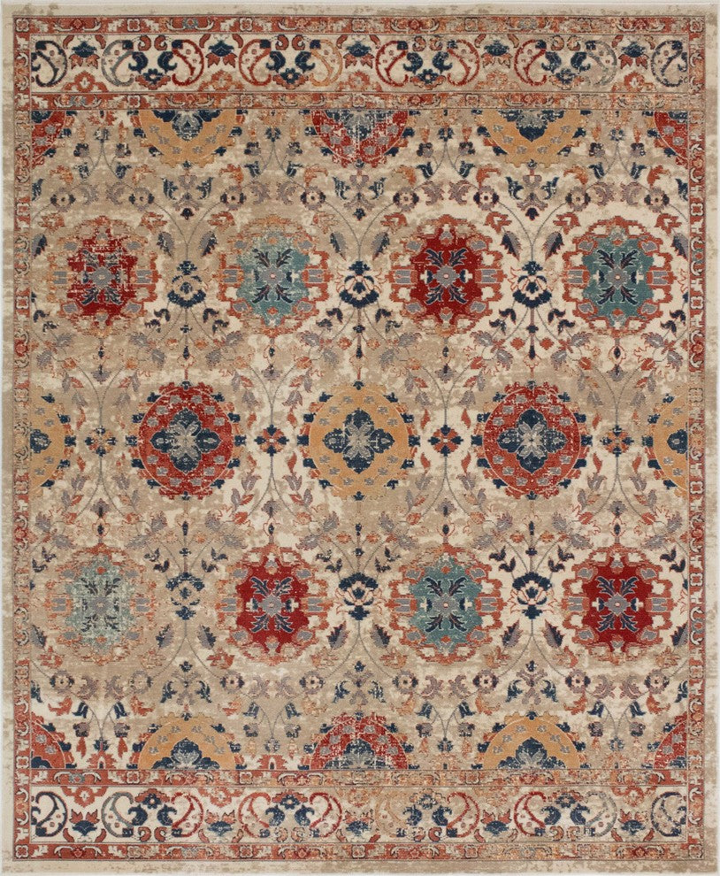 Noori Rug Distressed Cathey Beige/Red Rug