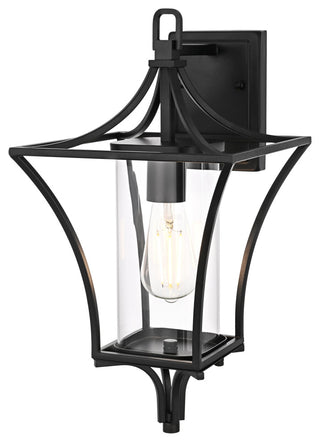 Home Living 9.5" Outdoor Wall Sconce, Black