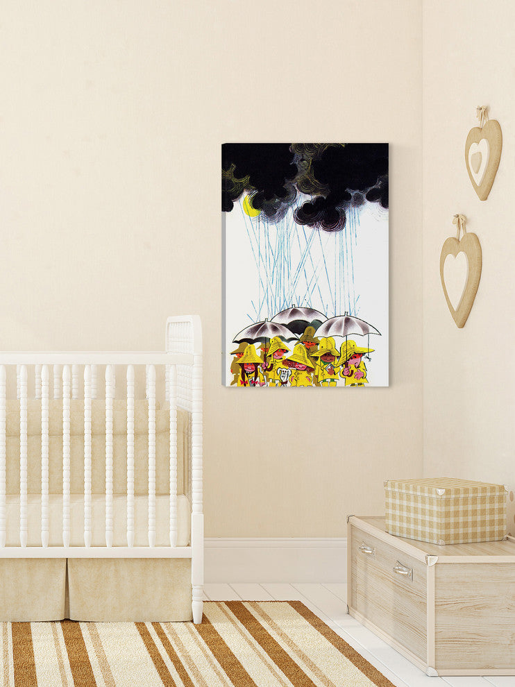 "Heavy Rain" Painting Print on Canvas by Curtis