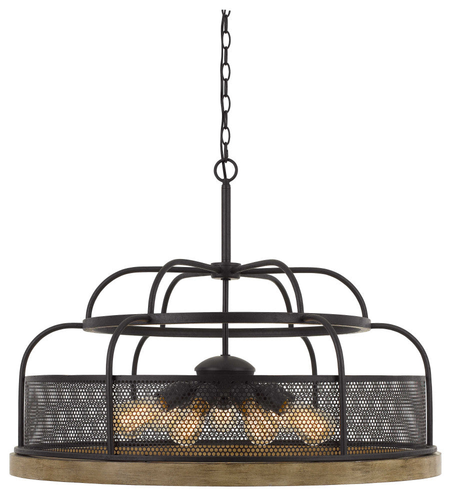Pinewood and Metal Fixture in Iron, Fx-3706-9