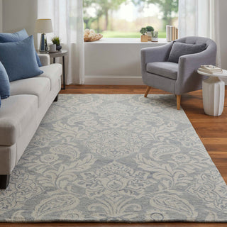 Natal R8776 Transitional/Classic/Bohemian & Eclectic Rug, Blue/Gray, 12'x15'