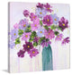 "Happy Blooms" by Julie Joy Painting Print Wrapped Canvas, 40x40