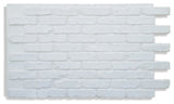 26"x48" Faux Brick Panels, White