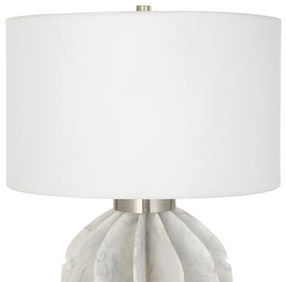 Uttermost Repetition White Marble Table Lamp