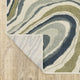 Bastian Modern Abstract Ivory/ Teal Indoor Area Rug, Ivory, 1'10"x7'3"