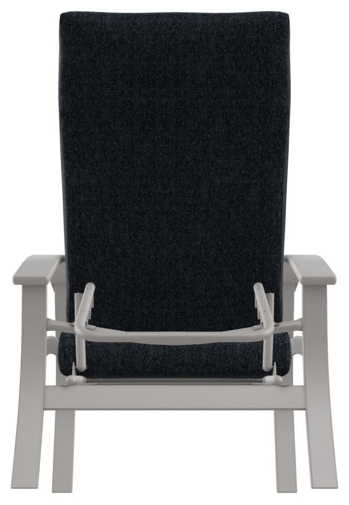 Belle Isle Cushion Outdoor Adjustable Back Chair, Restore Indigo/Warm Gray