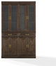 Stanton 2Pc Glass Door Kitchen Storage Pantry Cabinet Set, 2 Pantries