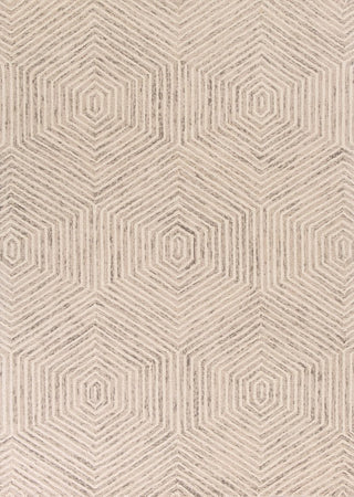 Gramercy 1607 Ivory Honeycomb Rug, 27"x45"