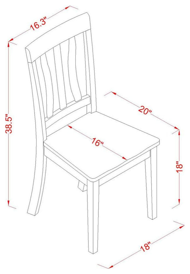 7 Pc Dining room set for 6-Dining Table with Leaf and 6 Kitchen Dining Chairs