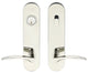 Crest Lever, Tubular Entry, Single Cylinder, RH, Polished Stainless Steel