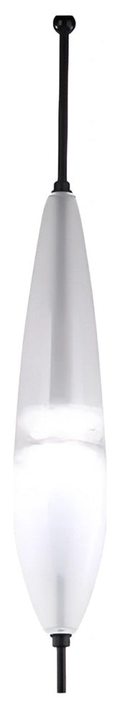 Blue/White Drop-shaped Glass LED Hanging Lamp for Kitchen Island, White, C