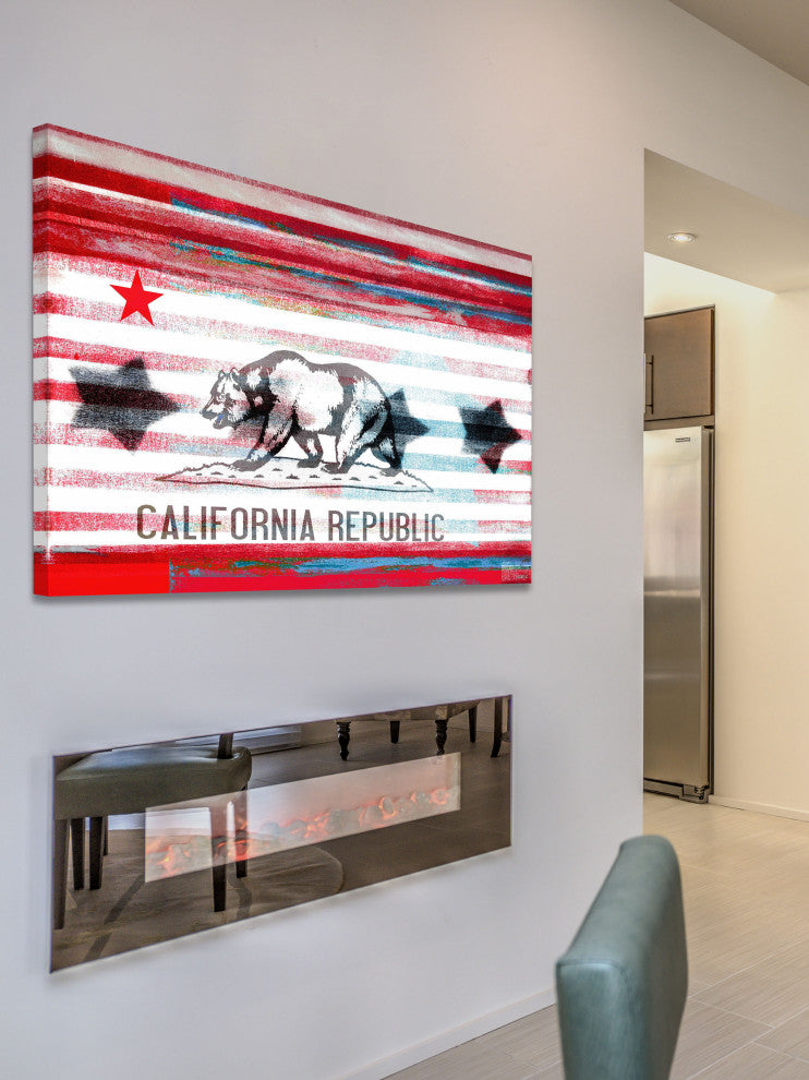 "Cal Repub" Fine Art Canvas Print, 36"x24"