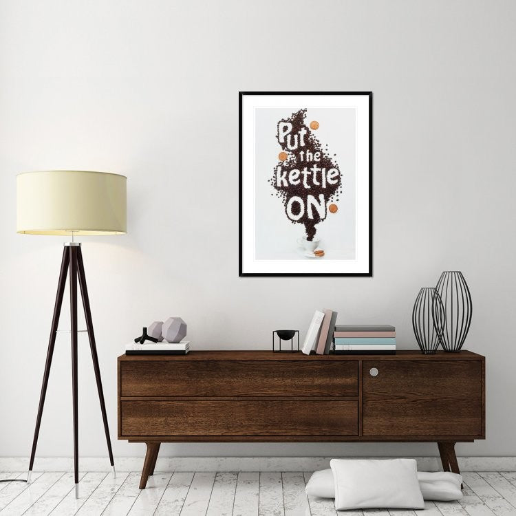 "Put The Kettle On!" Framed Digital Print by Dina Belenko, 32x44"