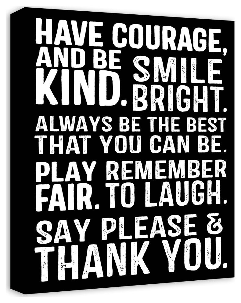 Awesome Words 16x20 Canvas Wall Art