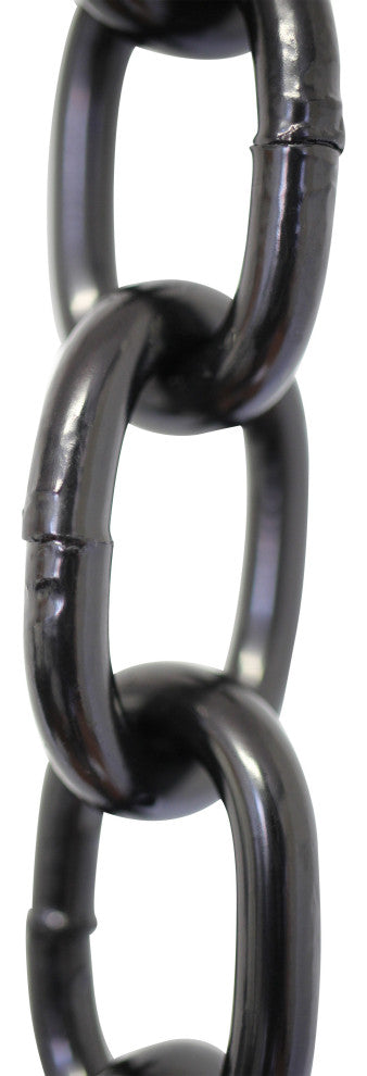 RCH Hardware Steel Standard Link Chandelier Chain, 10', Black, W30