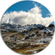 Wide View Of Kosciuszko National Park, Seashore Disc Metal Artwork, 11"