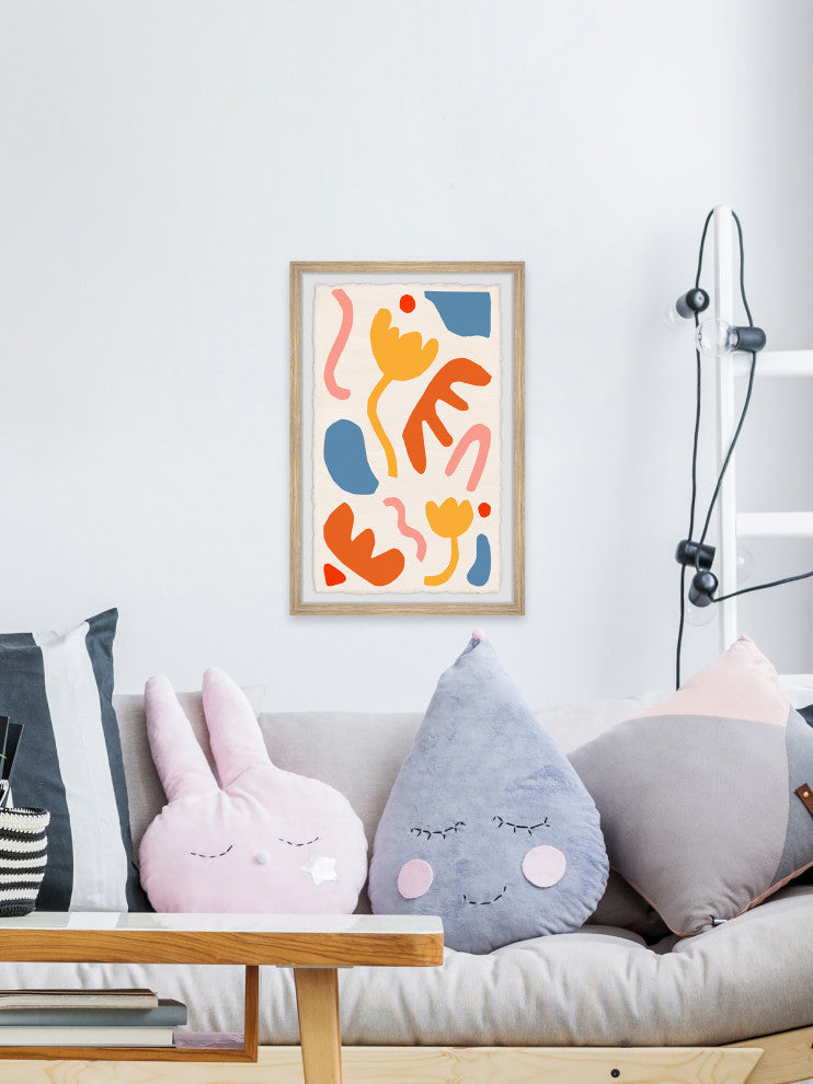 "Undefined Objects" Framed Painting Print, 12x18