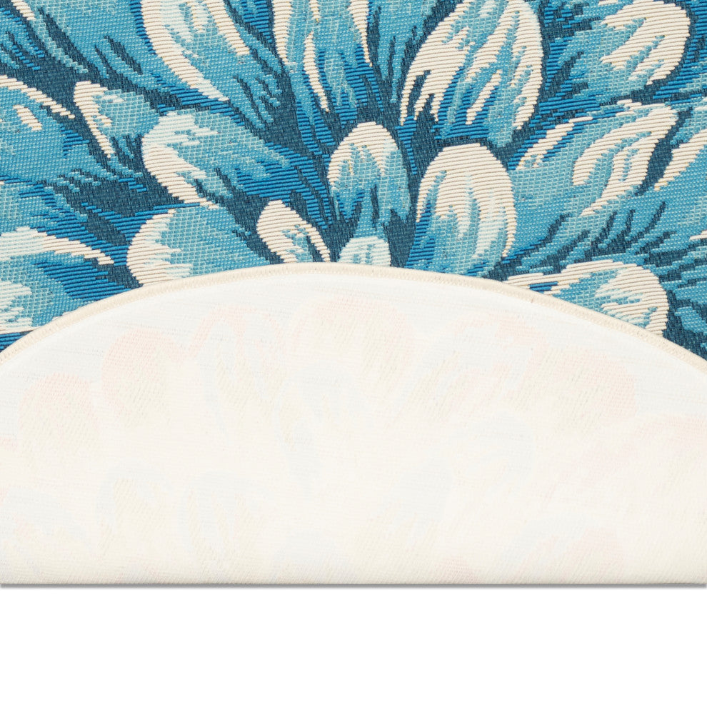 Esencia Mum Indoor/Outdoor Mat Blue 3'3"x3'3"