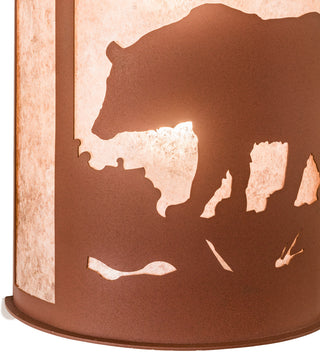13 Wide Bear at Dawn Wall Sconce