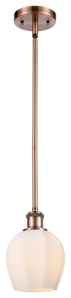 Innovations 516-1S-AC-G461-6-LED 1 Light Mini Pendant, Antique Copper