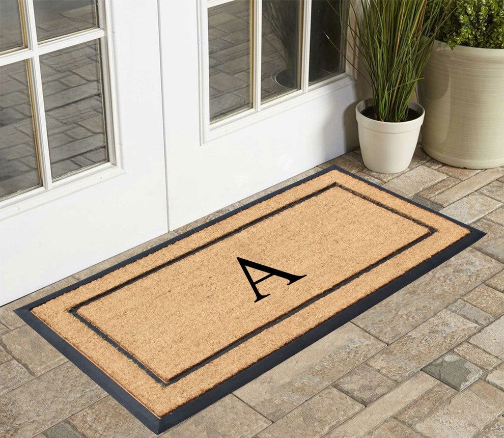 A1HC Monogrammed Door Mats, 24"� x 48"�, Durable Large Welcome Heavy Duty, A