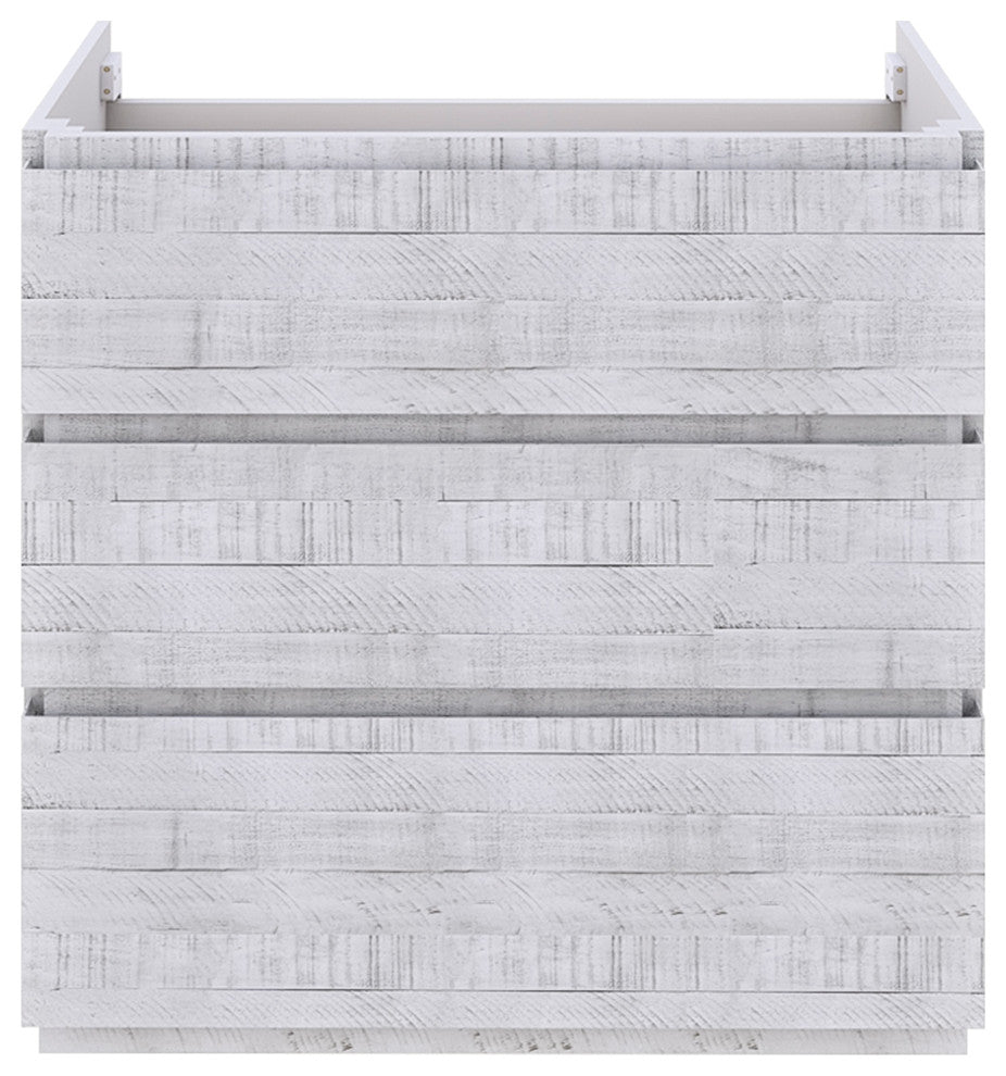 Fresca Formosa Floor Standing Bathroom Cabinet, Rustic White, 70", Cabinet Only