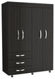 Hamilton mobile armoire - black