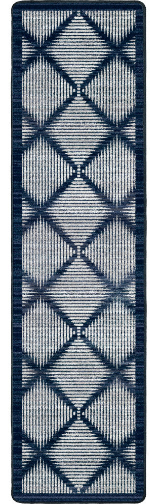 Diamond Weave, Royal Blue, 2'x8'